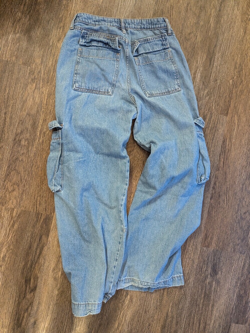 Wild Fable Light Wash Relaxed Cargo Jeans Size 4
